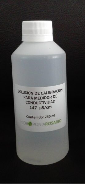 Solución de calibración para medidor de conductividad – 147 μS/cm -250 ml